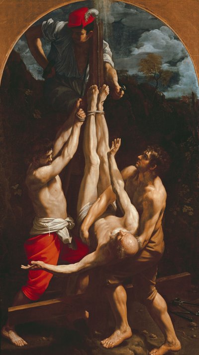 Korsfestelsen av St. Peter av Guido Reni