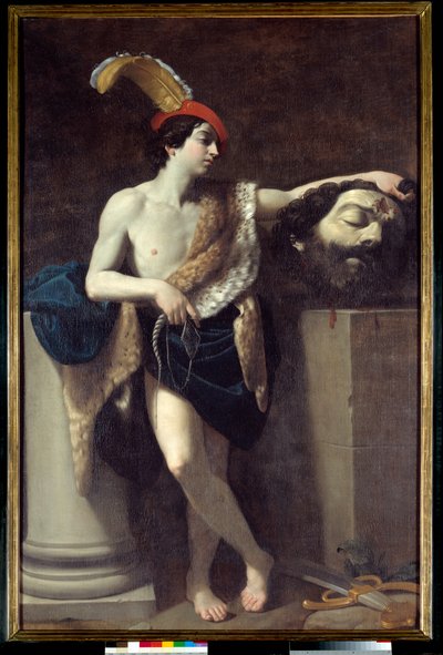 David holder Goliats hode Maleri av Guido Reni dit le Guide (1575-1642) 1606 Søn. 2,37x1,37 m av Guido Reni