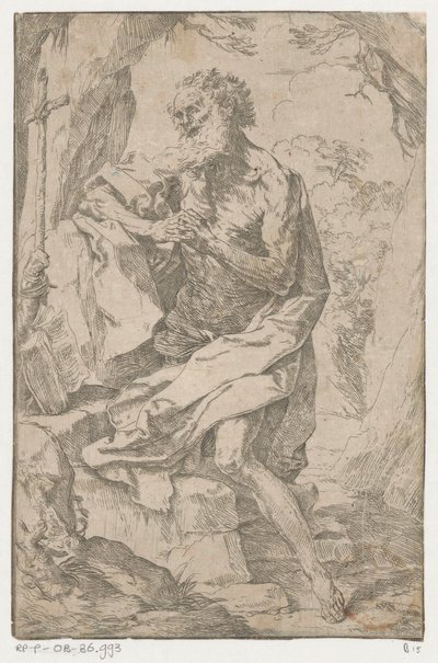 Saint Hieronymus i villmarken av Guido Reni