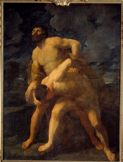 Hercules sliter med Achelous Hercules dekker den greske elven. Maleri av Guido Reni dit le Guide (1575-1642) 1620 Søn. 2,61 X 1,92 m av Guido Reni