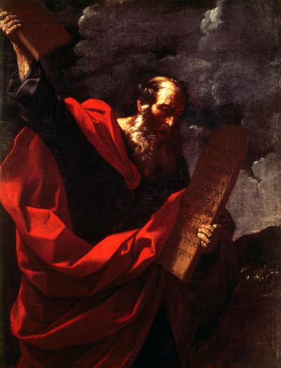 Moses med lovtavler av Guido Reni