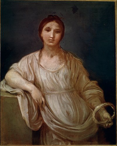 Portrett av ung jente med en krone (maleri av Guido Reni