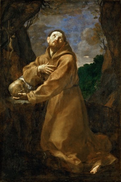 Den hellige Frans av Assisi i ekstase, ca. 1615. av Guido Reni