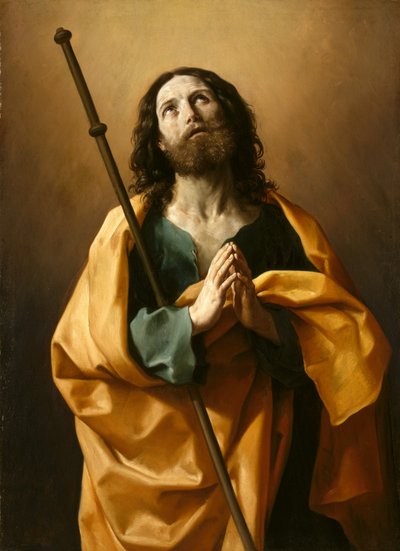 Saint James the Greater, ca. 1636-38 (olje på lerret) av Guido Reni