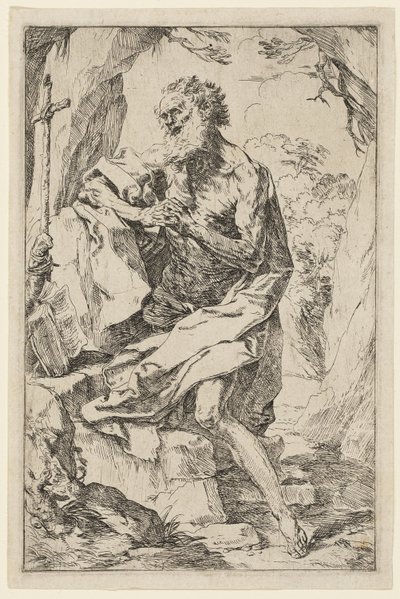 Den hellige Jerome av Guido Reni