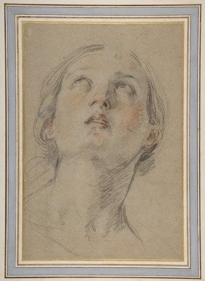 Hodet av en kvinne som ser opp (Judith) av Guido Reni