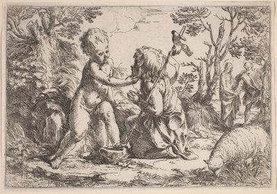 Jesusbarnet og Johannes av Guido Reni