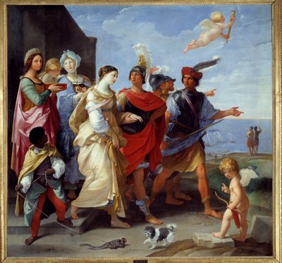Trojansk krig: "" Bortføring av Helene"" maleri av Guido Reni dit Le Guide (1575-1642) 1631 Søn. 2,53x2,65 m av Guido Reni