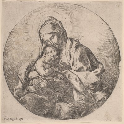 Jomfru og barn av Guido Reni