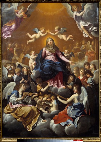 kroningen av jomfruen. Maleri av Guido Reni kalt guiden (1575-1642) av Guido Reni