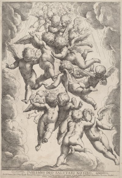 Engler i ære av Guido Reni, after Luca Cambiaso