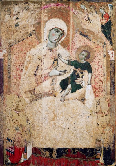 Tronet Madonna av Guido da Siena