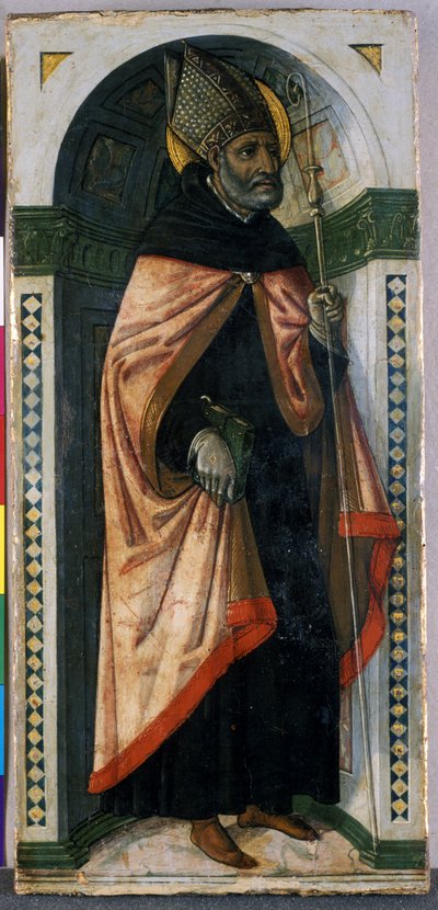 St. Augustine, ca. 1500 (tempera på tre) av Guidoccio di Giovanno Cozzarelli