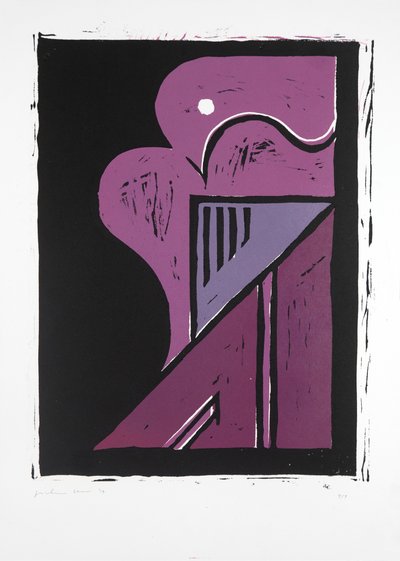 Portrait Of A Ballerina Nº2, 2019 (linosnitt) av Guilherme Pontes