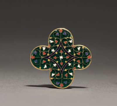 Quatrilobed Plaque, c.1300-1310 (gold, translucent enamel) av Guillaume (attr. to) Julien