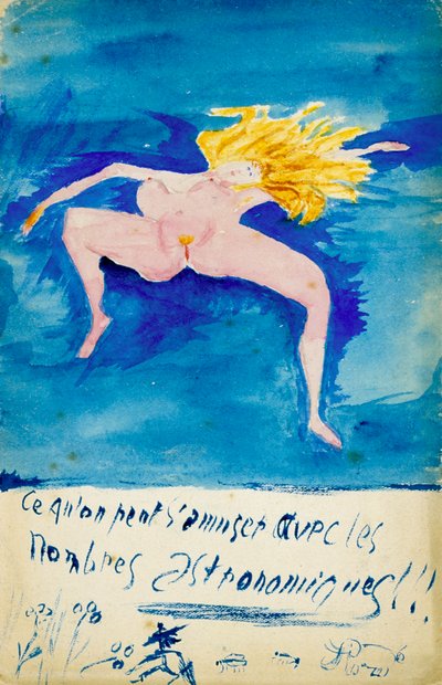 Så gøy vi har det med astronomiske tall!!, c 1914 av Guillaume Apollinaire