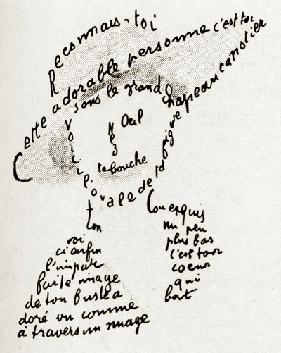 "Gjenkjenn deg selv" diktadresse i Lou av Guillaume Apollinaire