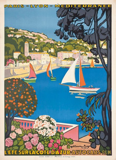 Sommer på Côte d'Azur, 1926. av Guillaume Georges Roger