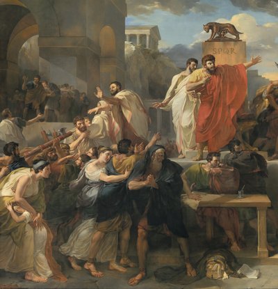 Detalj av: Death of Virginia av Guillaume Lethiere