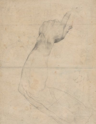 Studie av en arm [verso] av Guillaume Lethiere