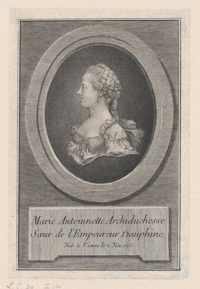 Marie Antoinette, prinsesse, 1770. av Guillaume Phillipe Benoist