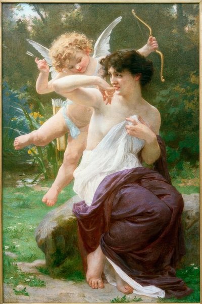 Venus med Amorette av Guillaume Seignac