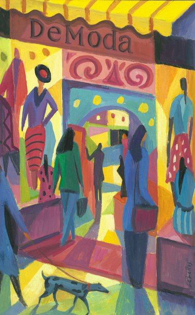 De Moda, 2013 (gouache på papir) av Guillermo Martí Ceballos