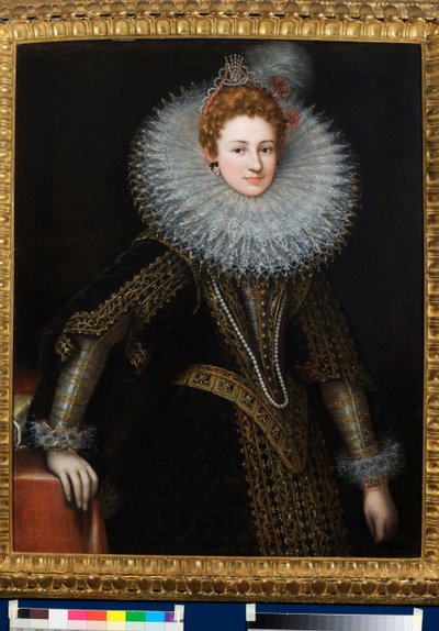 Portrett av Veronica Spinola Serra (olje på lerret) av Guilliam van Deynen