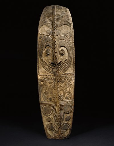 Oval East Sepik-skjold, Wogamusin eller April River (tre) av Guinean New
