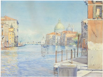 Canal Grande, Venezia, med Santa Maria della Salute av Gunnar Widforss