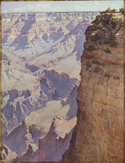 Grand Canyon of Arizona (w/c på papir) av Gunnar Widforss