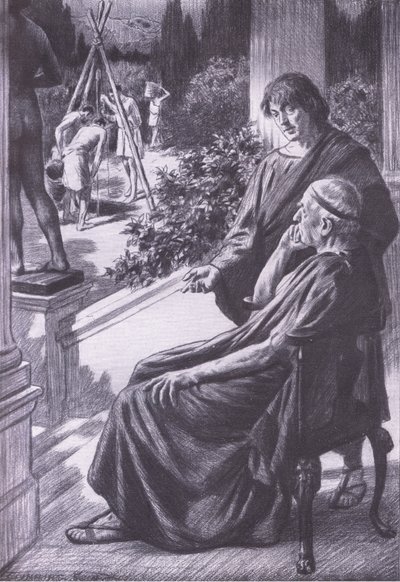 Demetrius løser et vanskelig problem, Bibbys Annual, 1916-1917 av Gunning King