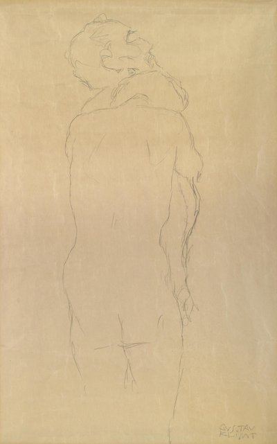 Adam og Eva studerer av Gustav Klimt