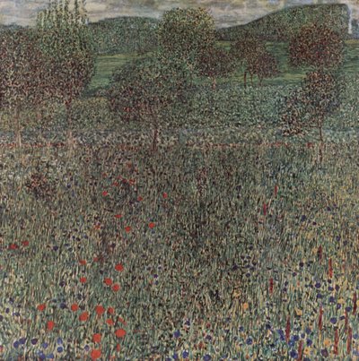 Blomstrende felt av Gustav Klimt