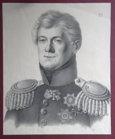 Portrett av prins Dmitrij Vladimirovich Golitsyn 1771-1844, 1820-årene av Gustav Adolf Hippius