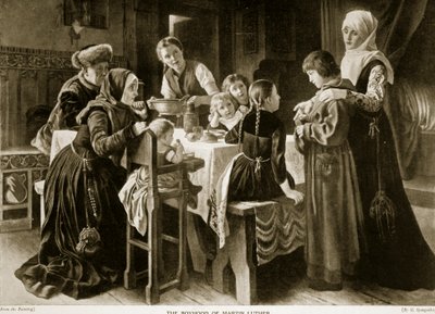 The boyhood of Martin Luther, illustrasjon fra 