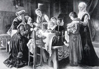 Barndommen til Martin Luther, illustrasjon fra 
