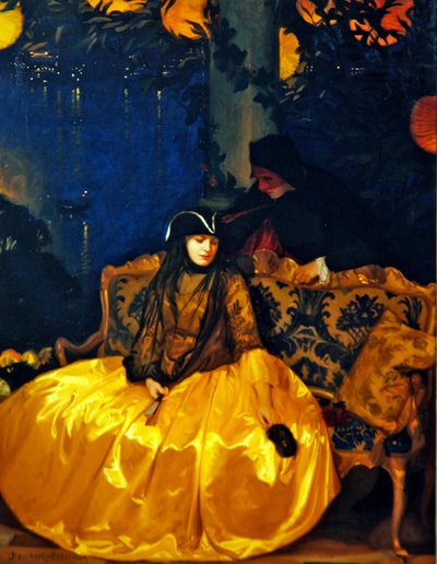 Temptation (olje på lerret) av Gustav Bernhard Osterman