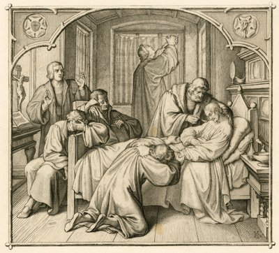 Luthers venn Philippe (Philippe, Philippus) Melanchthon (1497-1560) er svært syk og derfor ber Luther om bedring av Gustav Ferdinand Leopold Konig