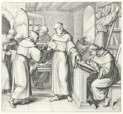 Martin Luther, vikar i Sachsen og Thüringen (gravering) av Gustav Ferdinand Leopold Konig