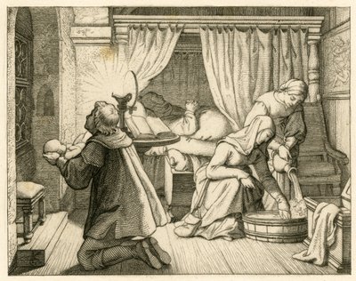 Martin Luthers fødsel av Gustav Ferdinand Leopold Konig
