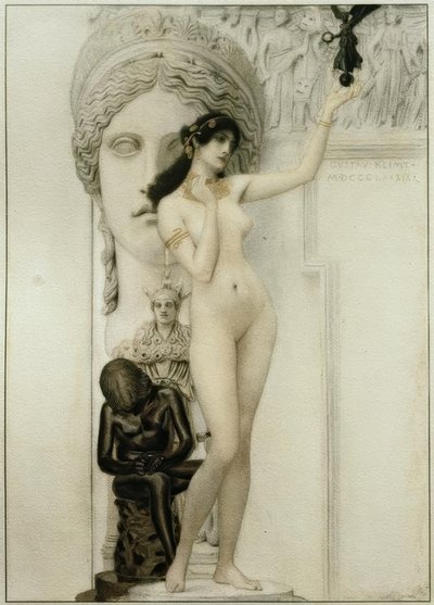 Allegori av skulptur av Gustav Klimt