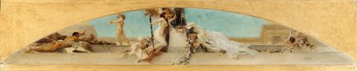 Dionysos alter. Studie for takmaleriet til Burgtheater, Wien av Gustav Klimt
