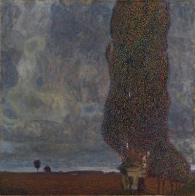 Nærmer seg tordenvær The Large Poplar II, 1903 av Gustav Klimt