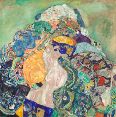 Baby (Vugge), 1917-18 av Gustav Klimt