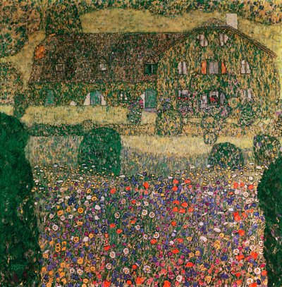 Landsted ved Attersee, ca. 1914 av Gustav Klimt