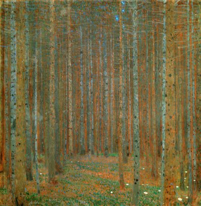Granskog I av Gustav Klimt