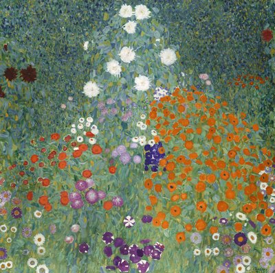Blomsterhage, 1905-07 av Gustav Klimt