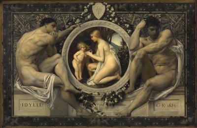 Idyll (Forelegg til: Gerlach & Schenk, Allegorier og emblemer, nr. 75) av Gustav Klimt