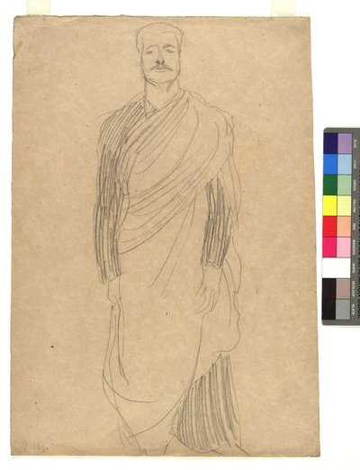 Mann i drapert kostyme av Gustav Klimt